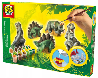Dinosaury 3D sadrových odliatkov s Tambo SES 01406