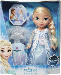 Bábika Frozen Elsa - Disney Elsa v žiare z polárneho osvetlenia Jakks Frozen