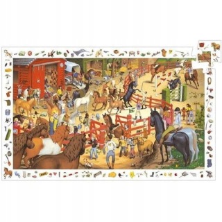 Djeca pozorovanie puzzle jazda na koni 200 el.