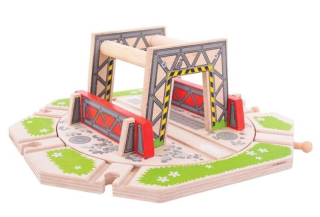 Dráha pre deti, stavebnica - K priemyselnému točne Bigjigs Rail