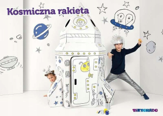Papierové hračky - Cosmic Cottage Rocket Tektorado