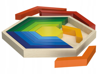 Drevená hračka Montessori stohovacie kocky
