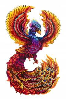 Drevené puzzle pre dospelých 300 dielikov Premium Colorful Feniks 31x32