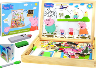 Drevená Magnetic Chalk Peppa Pig