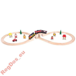 Dráha pre deti, stavebnica - Drevený front osem brio ikea bigjigs set