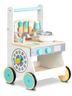Detská kuchynka - Drevená kuchyňa pre deti Pachacz Trolley Toy