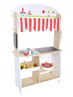 Detská kuchynka - Drevené kuchynské Store Store + Nové príslušenstvo