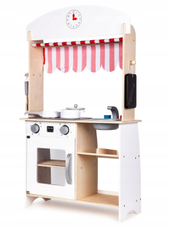 Detská kuchynka - Drevený obchod Kuchyňa Store + príslušenstvo EcOTOYS,