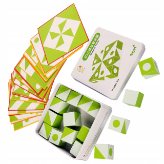 Drevená hračka Tangram zhody puzzle kreatívna
