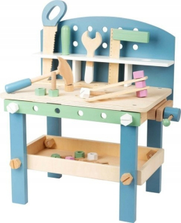 Detská dielňa - Drevený workshop s náradím. DIY