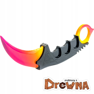 Drevený nôž CS: GO Karambit - Gradient
