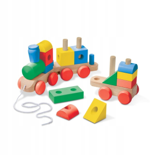 Melissa and Doug - Drevený vlak na ťahanie Jumbo 40544
