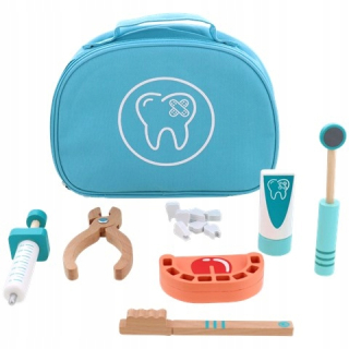 Drevený zábavný set v Dentysty Mini veciach