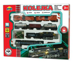 Dráha pre deti, stavebnica - Dromader obrovský ELEKTRICKÉ REGRE 449 cm