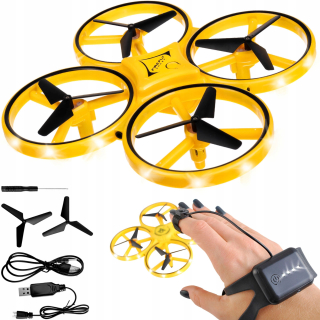 RC Lietadlo, vrtulník, dron - Dron riadená ručne LED levitujúce mini UFO štít