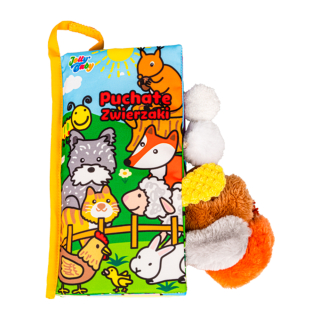 Kniha pre bábätko - Dumel JOLLY BABY Nadýchané domáce zvieratá stopky