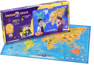 Dumel Zvieratá sveta Interaktívna mapa