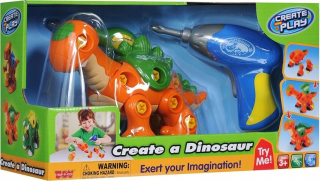 Stavebnica pre deti - Dumel valcované Dino - Orange Dino