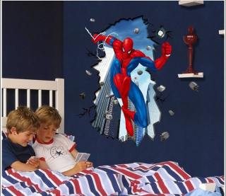 Detské samolepky na stenu - Veľká stenu múr samolepky Spiderman XXXL!