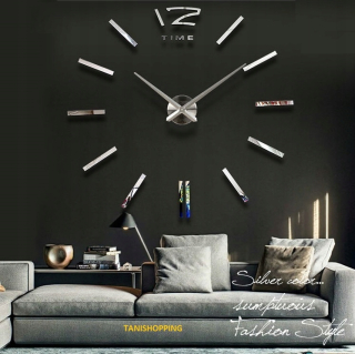 Detské samolepky na stenu - Big Wall Clock Typ DIY 3D + ZADARMO!
