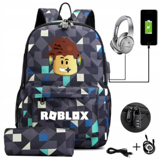 Školský batoh - Veľký tínedžerský batoh Roblox a ceruzka
