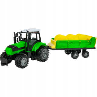 Traktor - Veľký traktor s prívesom + Straw stroj Traktor