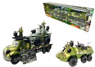 Vojenské autíčko - Big set 82cm truck auto bojové vozidlá 1691