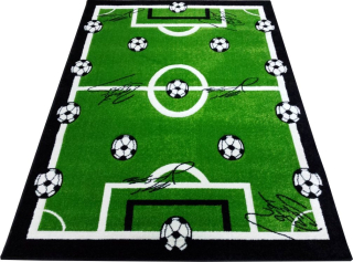 Koberec do detskej izby - 3D koberec UEFA FIFA 140x190 hop guľa pilulka