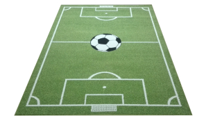 Koberec do detskej izby - Koberec Bisko Hop UEFA 120x170 UEFA limonite ples