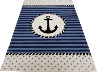 Koberec do detskej izby - Koberec Diamond 30x150 Blue Anchor Sailor
