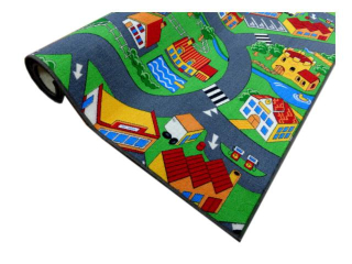 Koberec do detskej izby - Detské koberce 100x150 uliciach dediny 1x1,5 koberček
