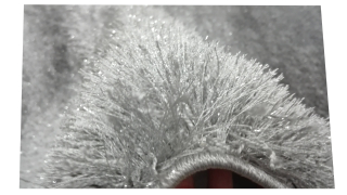 Koberec do detskej izby - Koberec Shaggy 120x170 Glitter Silver Thread Gray