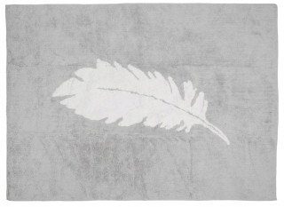 Koberec do detskej izby - Bavlna koberec Gray biely pen Caramella