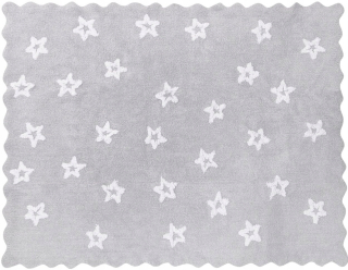 Koberec do detskej izby - Bavlnené koberce šedé Stars 120x160 Caramella
