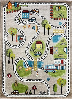 Koberec do detskej izby - Detské koberce inteligentné deti ulice ulice 160x230