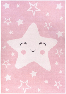 Koberec do detskej izby - Detský koberec Happy Star Pink 120x170