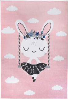 Koberec do detskej izby - Detská koberec Bunny Pink Rabbit 160x230