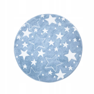 Koberec do detskej izby - Koberec Carnival Round Fi 120 Sky Blue