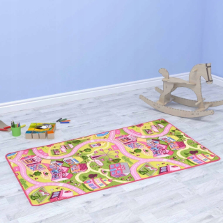 Koberec do detskej izby - Prehrávač pre zábavu, Candy mesto vzor, 170x200