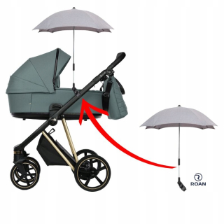 Roan dáždnik na kočík, 50 cm, zelený