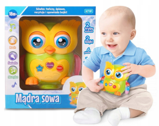 Interatívna hračka - Vzdelávacie múdra sova spev rozpráva rozprávky