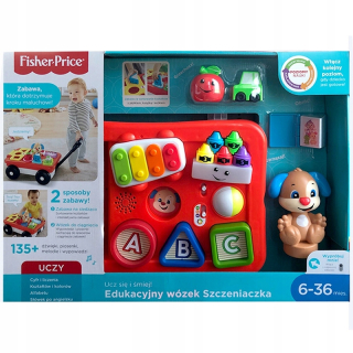 Vzdelávacie kočík šteňa Fisher Price Ghv14