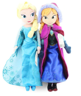 Bábika - Elsa a Anna Land ľadu Frozen bábika 40cm 2 ks