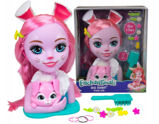 Enchantimals hlava pre česanie styling