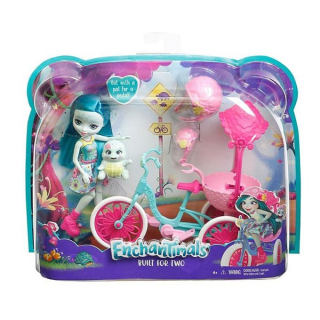 Bábika - Enchantimals Vehicle + Doll FHJ11 Mattel