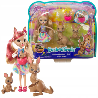 Bábika - Enchantimals set Kamilla bábika + klokan