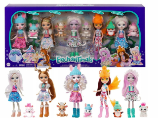 Bábika - Enchantimals sada snehu údolie 5 bábiky