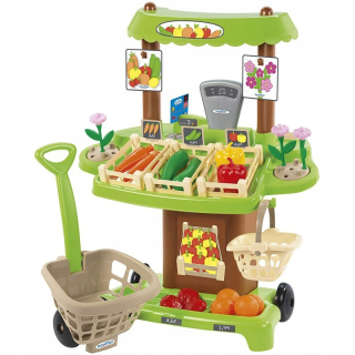 Detská pokladňa - obchod - Ecoiffier Supermarket obchod so zeleninou ovocie
