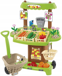 Detská pokladňa - obchod - Ecoiffier Supermarket obchod so zeleninou a ovocím