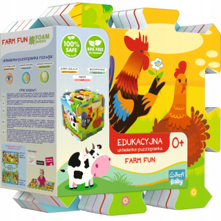 Vzdelávacie puzzle skladačky -Farma Fun 5 v 1